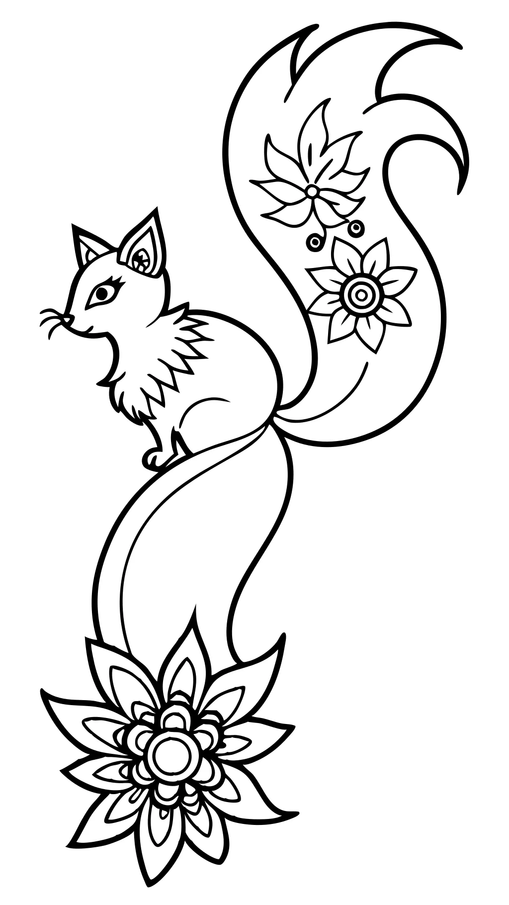 classic tails coloring pages